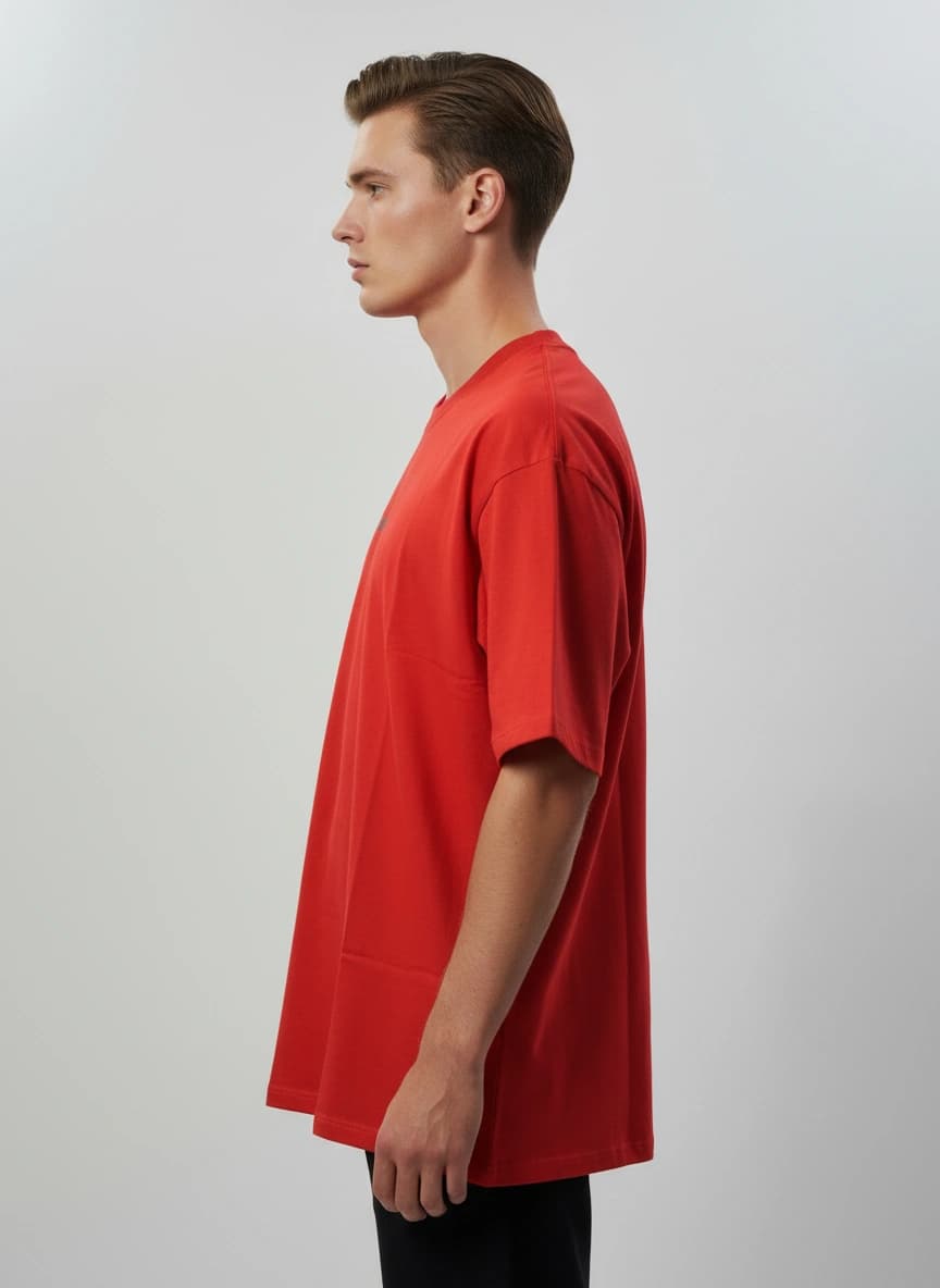 Oversized  Solid T-Shirt view 4